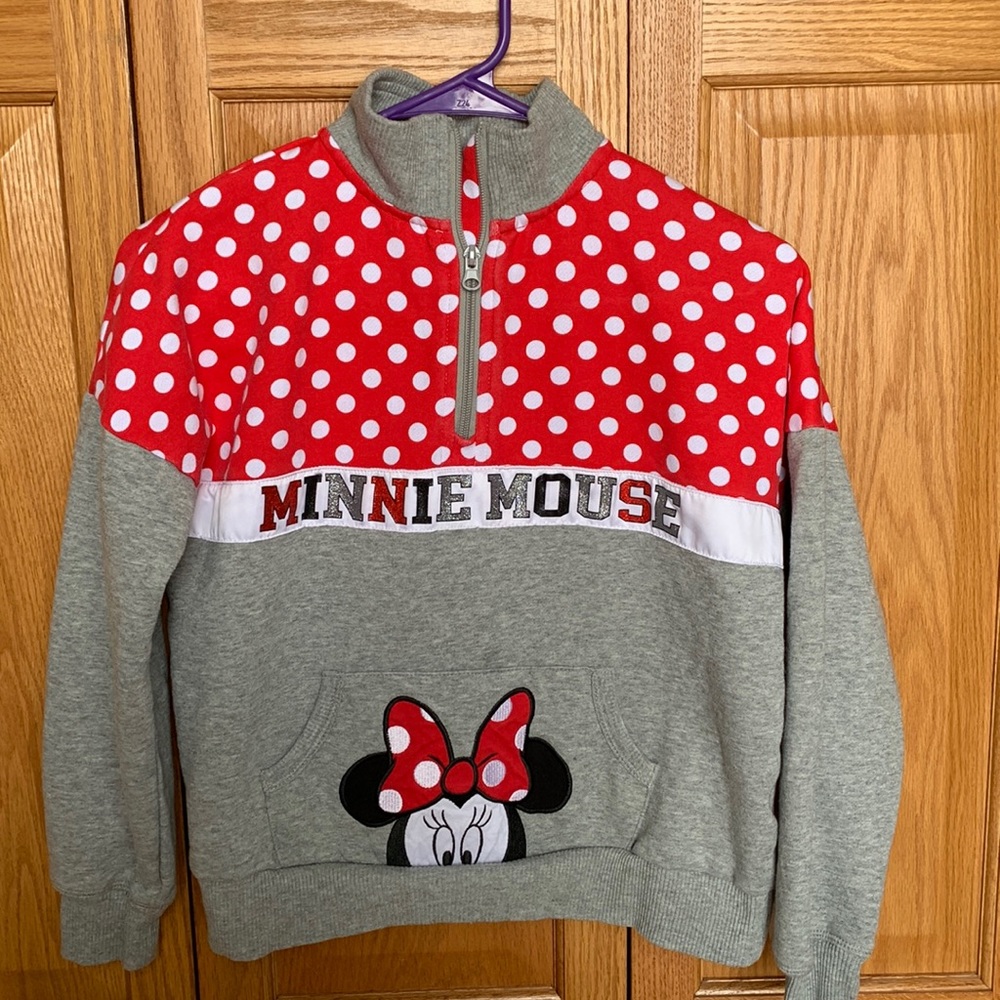 Gently used Disney Minnie Mouse Sweatshirt Girl’s size XL